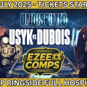 Win VVIP ringside tickets to Usyk vs Dubois II at Wembley – July 19
